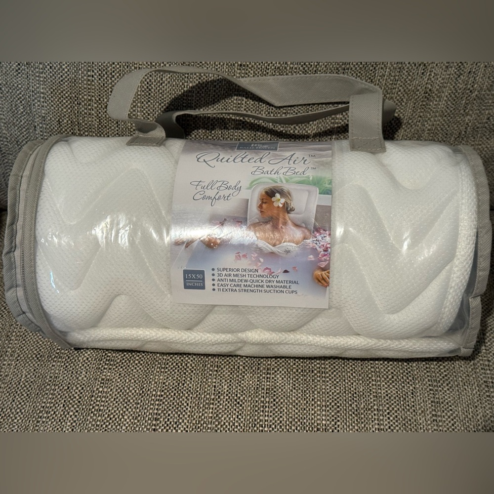 Bath Haven Quilted Air Bath Bed 15x50inches, Full Body Comfort Air Mesh NEW